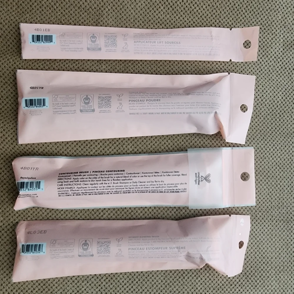 4 e.l.f. Makeup Brushes Contouring Ultimate Blending Powder Brow Lift
